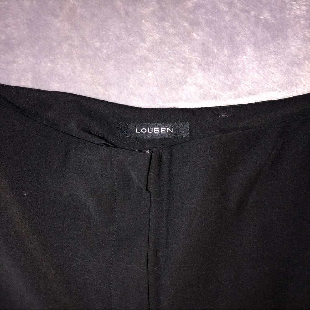 Louben black classy straight leg pants/ trousers - Picture 6 of 6